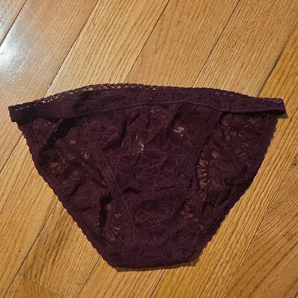 Victoria's Secret Maroon Lace Bikini